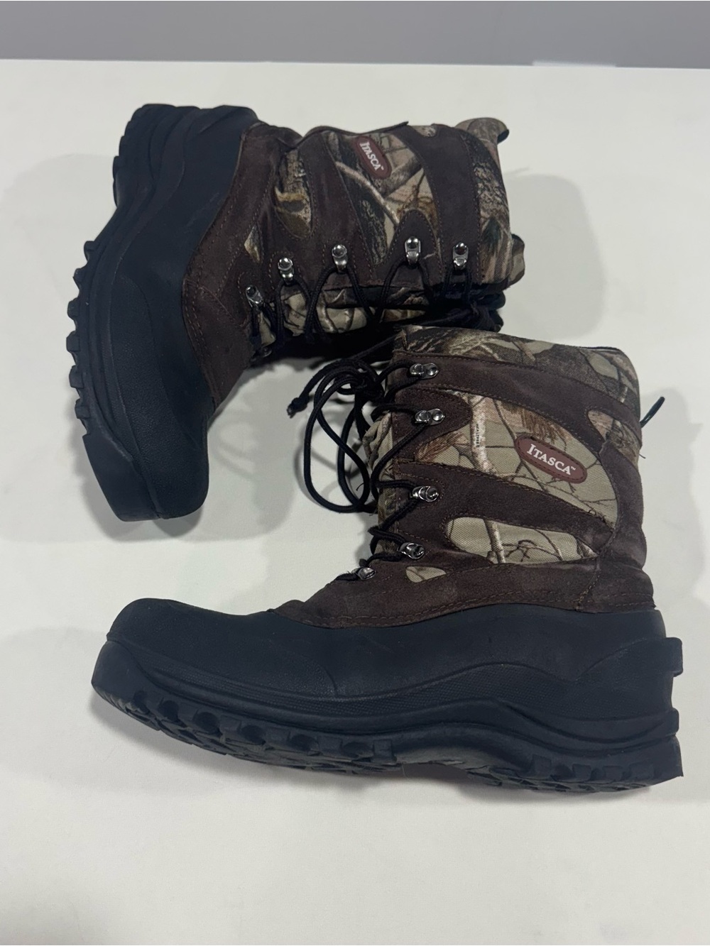 Itasca Men’s Ketchikan Winter Snow/Hunting Boot Camouflage Sz.11.US Leather Uppe